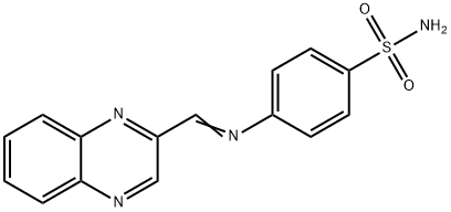 Benzenesulfonamide, 4-[(2-quinoxalinylmethylene)amino]- Structural