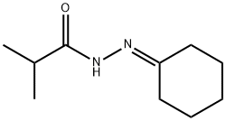 Propanoic acid, 2-methyl-, 2-cyclohexylidenehydrazide Structural
