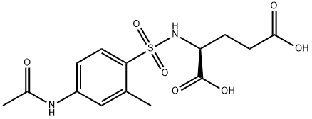Glutamic acid, N-[[4-(acetylamino)-2-methylphenyl]sulfonyl]- Structural