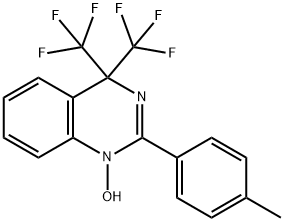 Quinazoline, 1,4-dihydro-1-hydroxy-2-(4-methylphenyl)-4,4-bis(trifluoromethyl)- Structural