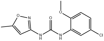 Urea, N-(5-chloro-2-Methoxyphenyl)-N'-( Structural