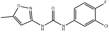 Urea, N-(3-chloro-4-fluorophenyl)-N'-(5- Structural