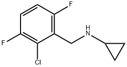 Benzenemethanamine, 2-chloro-N-cyclopropyl-3,6-difluoro- Structural