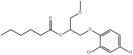 Hexanoic acid, 2-(2,4-dichlorophenoxy)-1-(methoxymethyl)ethyl ester Structural