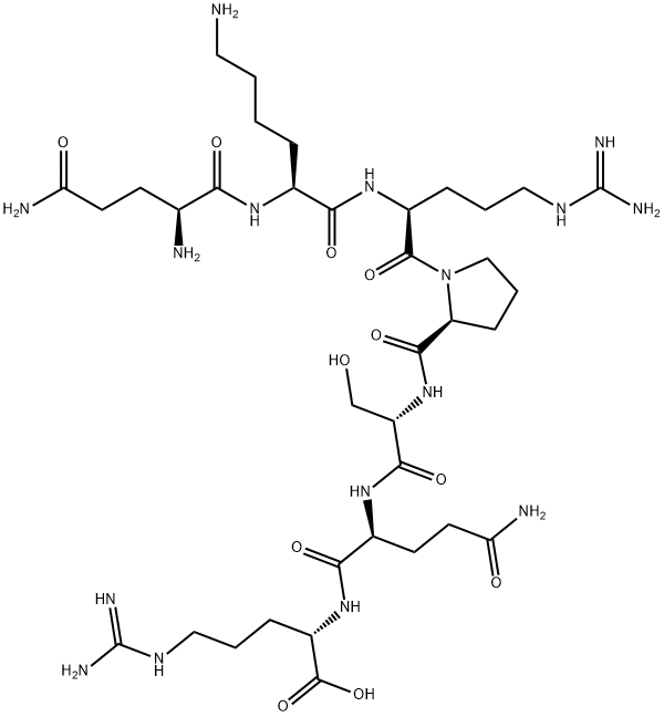 L-Arginine, L-glutaminyl-L-lysyl-L-arginyl-L-prolyl-L-seryl-L-glutaminyl- (9CI) Structural
