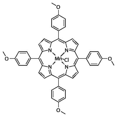 5,10,15,20-Tetrakis(4-methoxyphenyl)-21H,23H-porphinemanganese(III)chloride Structural