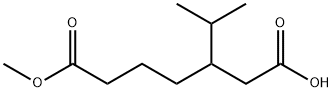 Heptanedioic acid, 3-(1-methylethyl)-, 7-methyl ester Structural