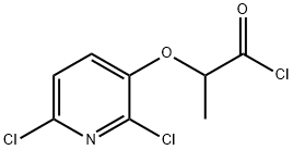 Propanoyl chloride, 2-[(2,6-dichloro-3-pyridinyl)oxy]- Structural