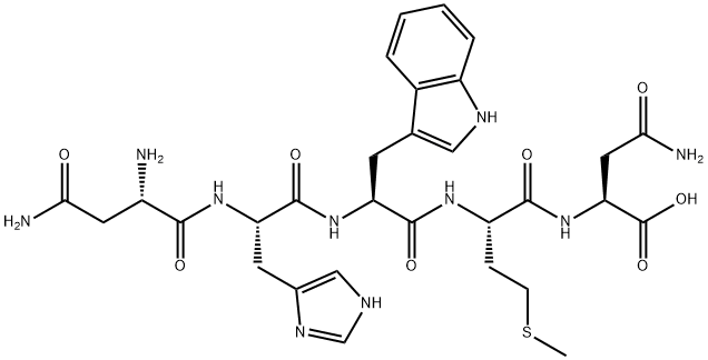L-Asparagine, L-asparaginyl-L-histidyl-L-tryptophyl-L-methionyl- Structural