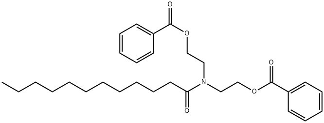 Dodecanamide, N,N-bis[2-(benzoyloxy)ethyl]- Structural