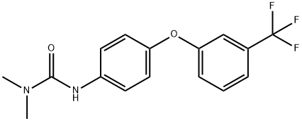 Urea, N,N-dimethyl-N'-[4-[3-(trifluoromethyl)phenoxy]phenyl]- Structural