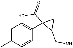 Cyclopropanecarboxylic acid, 2-(hydroxymethyl)-1-(4-methylphenyl)- Structural