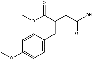 Butanedioic acid, 2-[(4-methoxyphenyl)methyl]-, 1-methyl ester Structural