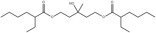 Hexanoic acid, 2-ethyl-, 3-hydroxy-3-methyl-1,5-pentanediyl ester (9CI) Structural