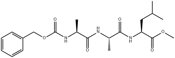 L-Leucine, N-[(phenylmethoxy)carbonyl]-L-alanyl-L-alanyl-, methyl ester Structural
