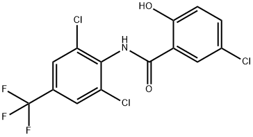 Benzamide, 5-chloro-N-[2,6-dichloro-4-(trifluoromethyl)phenyl]-2-hydroxy- Structural