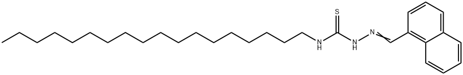 Hydrazinecarbothioamide, 2-(1-naphthalenylmethylene)-N-octadecyl- Structural