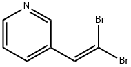 Pyridine, 3-(2,2-dibromoethenyl)- Structural