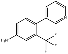 Benzenamine, 4-(3-pyridinyl)-3-(trifluoromethyl)- Structural