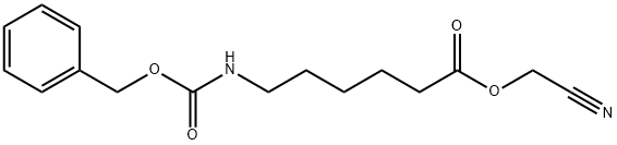 Hexanoic acid, 6-[[(phenylmethoxy)carbonyl]amino]-, cyanomethyl ester Structural