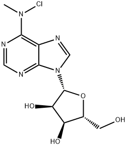 Adenosine, N-chloro-N-methyl- (9CI) Structural