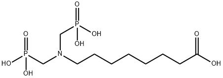 Octanoic acid, 8-[bis(phosphonomethyl)amino]- Structural