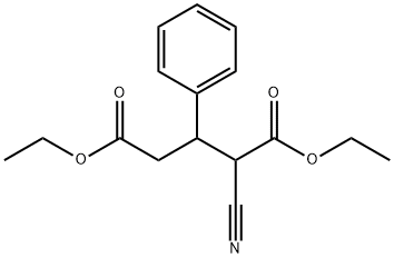 Pentanedioic acid, 2-cyano-3-phenyl-, 1,5-diethyl ester Structural