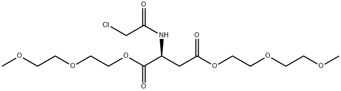 L-Aspartic acid, N-(chloroacetyl)-, bis[2-(2-methoxyethoxy)ethyl] ester (9CI) Structural