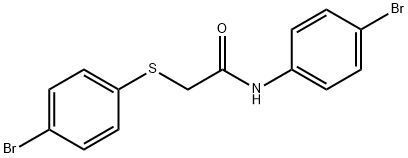 Acetamide, N-(4-bromophenyl)-2-[(4-bromophenyl)thio]- Structural