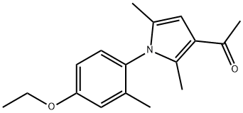 Ethanone, 1-[1-(4-ethoxy-2-methylphenyl)-2,5-dimethyl-1H-pyrrol-3-yl]- Structural