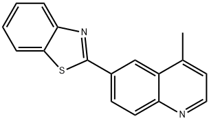 Quinoline, 6-(2-benzothiazolyl)-4-methyl- Structural