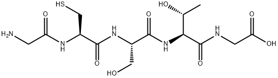 Glycine, glycyl-L-cysteinyl-L-seryl-L-threonyl- (9CI) Structural