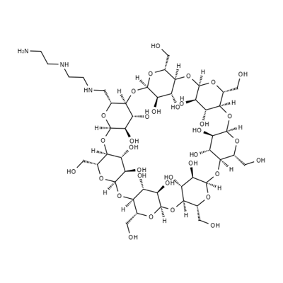 mono-(6-(diethylenetriamine)-6-deoxy)-β-Cyclodextrin Structural