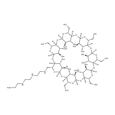 mono-(6-(triethylenetetraamine)-6-deoxy)-β-Cyclodextrin Structural