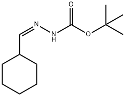 Hydrazinecarboxylic acid, 2-(cyclohexylmethylene)-, 1,1-dimethylethyl ester, (2Z)- Structural