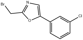 Oxazole, 2-(bromomethyl)-5-(3-chlorophenyl)- Structural