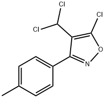 Isoxazole, 5-chloro-4-(dichloromethyl)-3-(4-methylphenyl)- Structural
