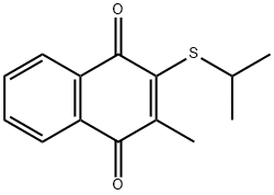Q133 2-ISOPROPYLTHIO-3-METHYL-1,4-NAPHTHOQUINONE Structural