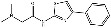 Acetamide, 2-(dimethylamino)-N-(4-phenyl-2-thiazolyl)- Structural