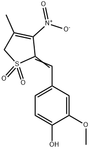 Phenol, 2-methoxy-4-[(4-methyl-3-nitro-1,1-dioxido-2(5H)-thienylidene)methyl]- Structural
