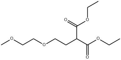 Propanedioic acid, 2-[2-(2-methoxyethoxy)ethyl]-, 1,3-diethyl ester Structural