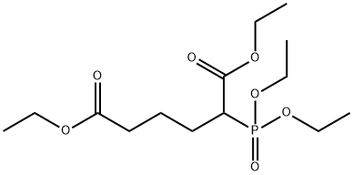 Hexanedioic acid, 2-(diethoxyphosphinyl)-, 1,6-diethyl ester Structural