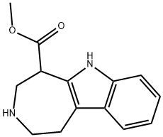 Azepino[4,5-b]indole-5-carboxylic acid, 1,2,3,4,5,6-hexahydro-, methyl ester Structural