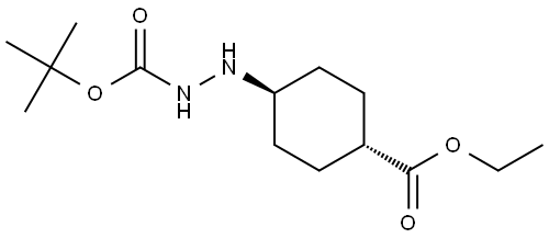 Hydrazinecarboxylic acid, 2-[trans-4-(ethoxycarbonyl)cyclohexyl]-, 1,1-dimethylethyl ester Structural