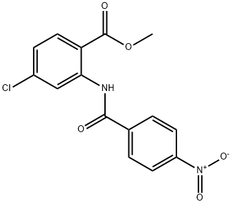 Benzoic acid, 4-chloro-2-[(4-nitrobenzoyl)amino]-, methyl ester Structural