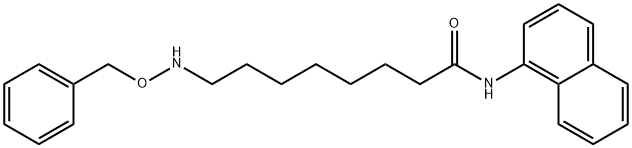 Octanamide, N-1-naphthalenyl-8-[(phenylmethoxy)amino]- Structural