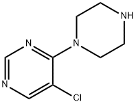 Pyrimidine, 5-chloro-4-(1-piperazinyl)- Structural