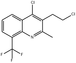 Quinoline, 4-chloro-3-(2-chloroethyl)-2-methyl-8-(trifluoromethyl)- Structural