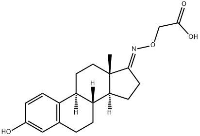 Estra-1,3,5(10)-trien-17-one, 3-hydroxy-, O-(carboxymethyl)oxime, (17E)- Structural