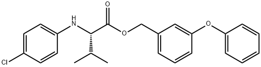 Valine, N-(4-chlorophenyl)-, (3-phenoxyphenyl)methyl ester Structural